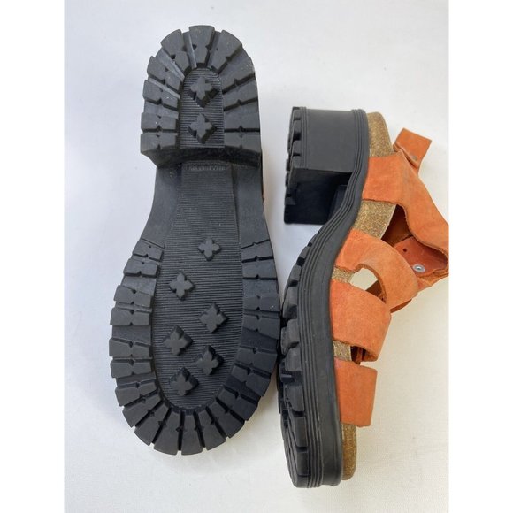 Vintage Chunky Platform Leather Heeled Fisherman Sandals by 9&Co. - Picture 7 of 9